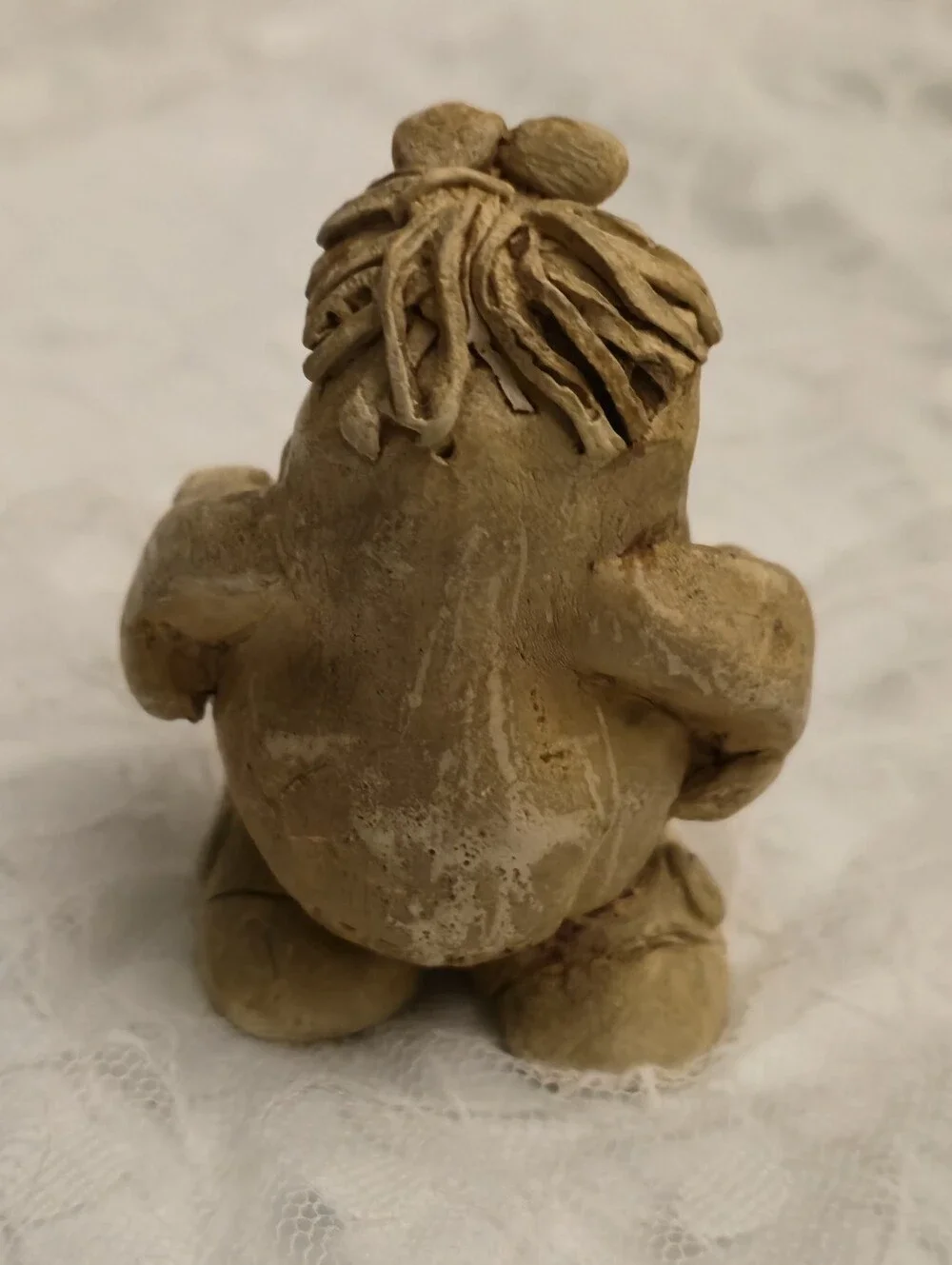 Rustic / Vintage 1976 Cream Garden Gnome Figurine - Home Accent. HE'S ADORABLE